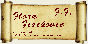 Flora Fišeković vizit kartica